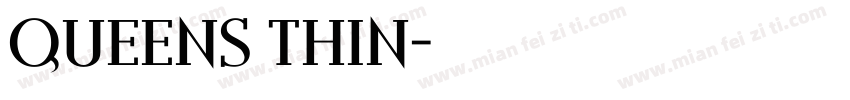 Queens Thin字体转换